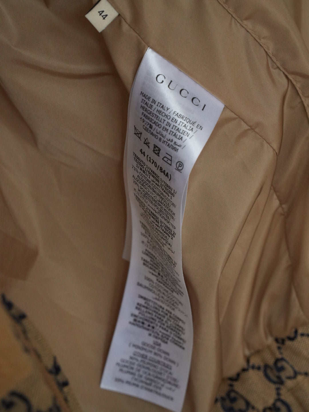 Gucci GG Canvas Goose Down Jacket