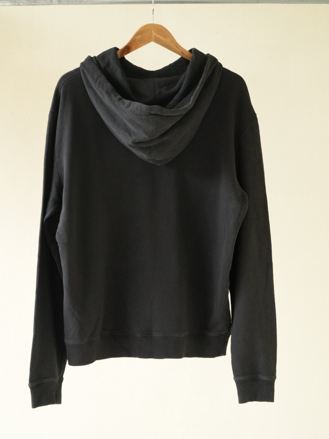 Saint Laurent Black Rive Gauche Logo Small Stars Hoodie