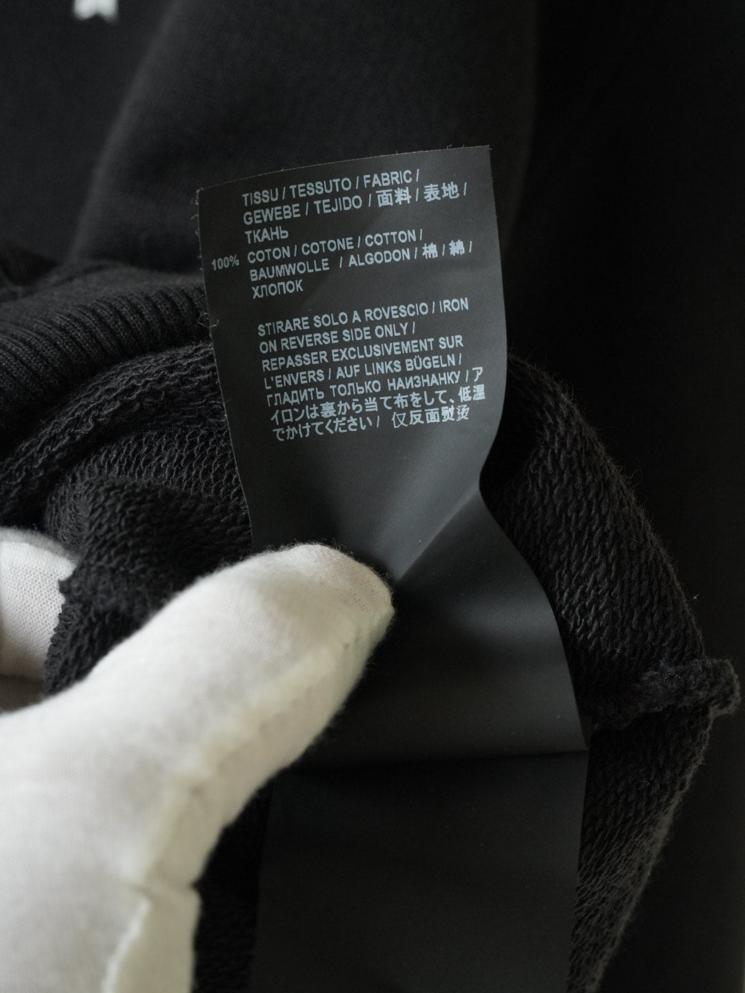 Saint Laurent Black Rive Gauche Logo Small Stars Hoodie