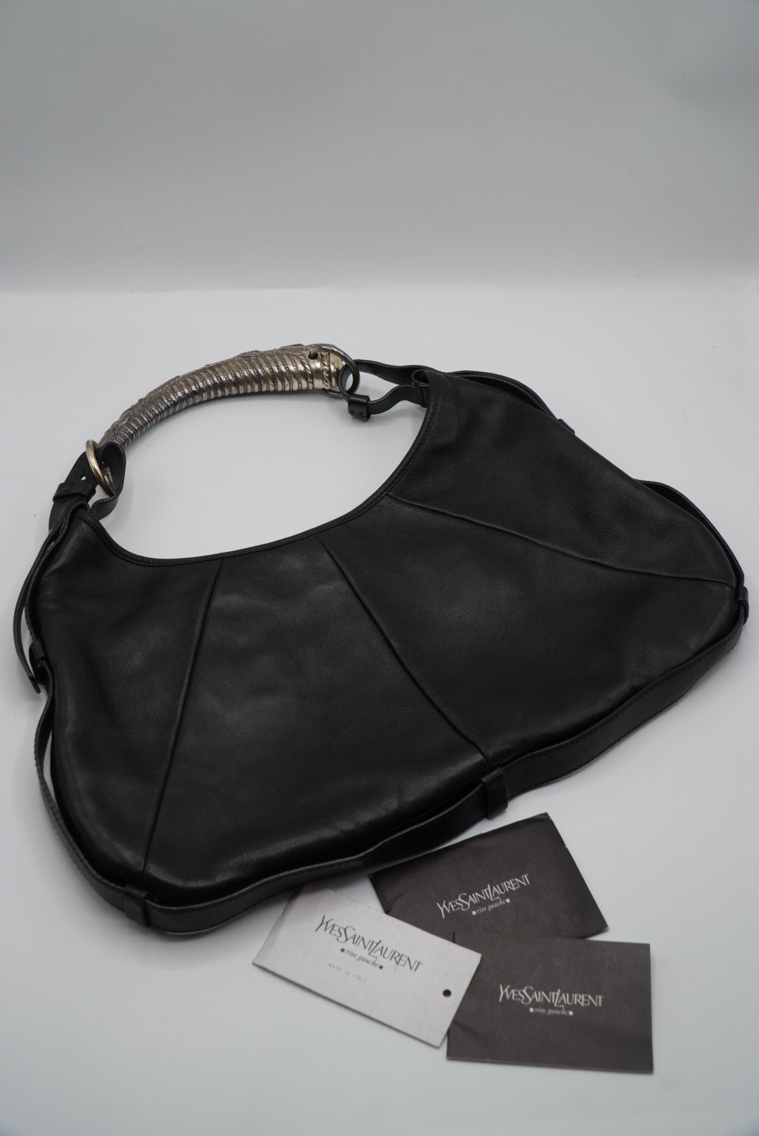 2000's Yves Saint Laurent - Tom ford Mombasa Silver Horn Bag