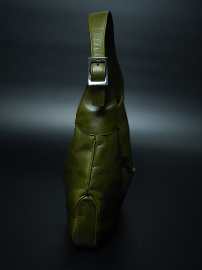 Gucci Jackie Green Leather Handbag