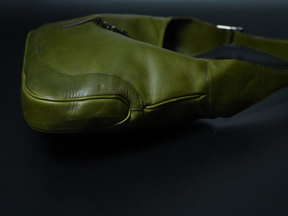 Gucci Jackie Green Leather Handbag