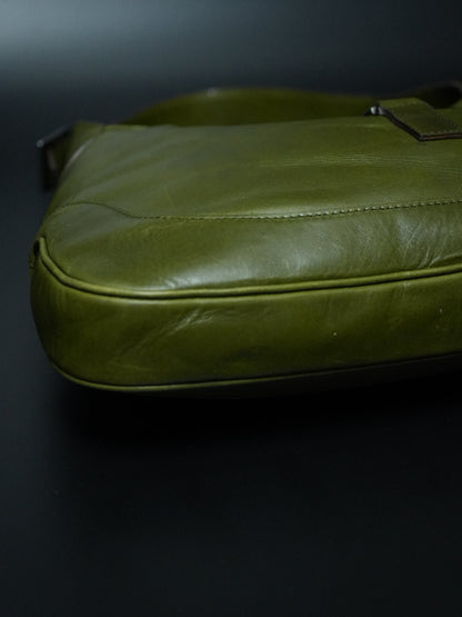 Gucci Jackie Green Leather Handbag