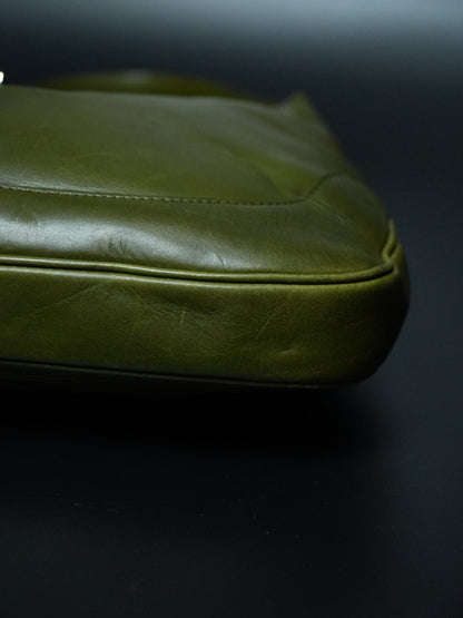 Gucci Jackie Green Leather Handbag