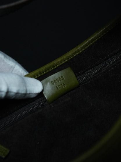 Gucci Jackie Green Leather Handbag