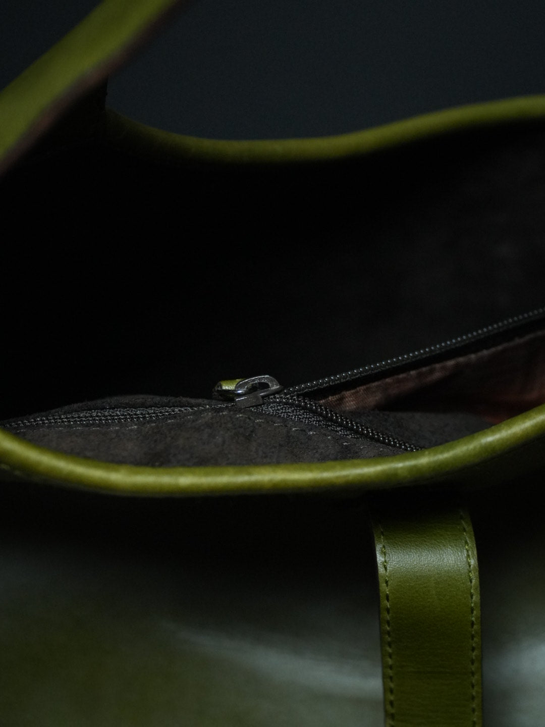 Gucci Jackie Green Leather Handbag