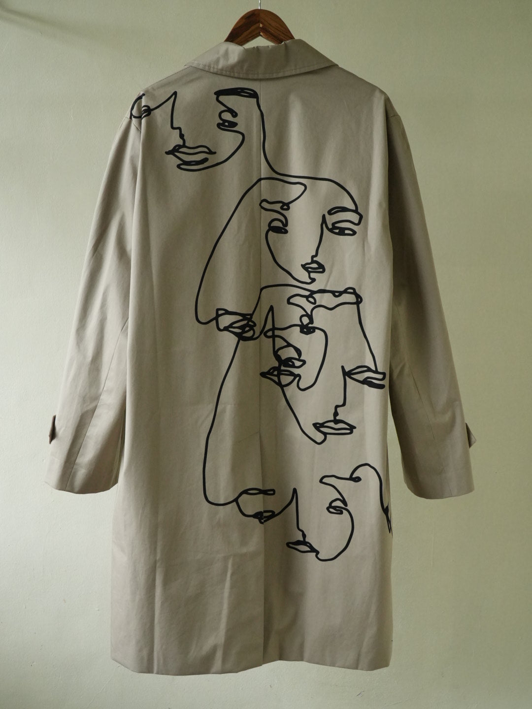 Celine Printed Cotton-Gabardine Trench Coat In Neutrals