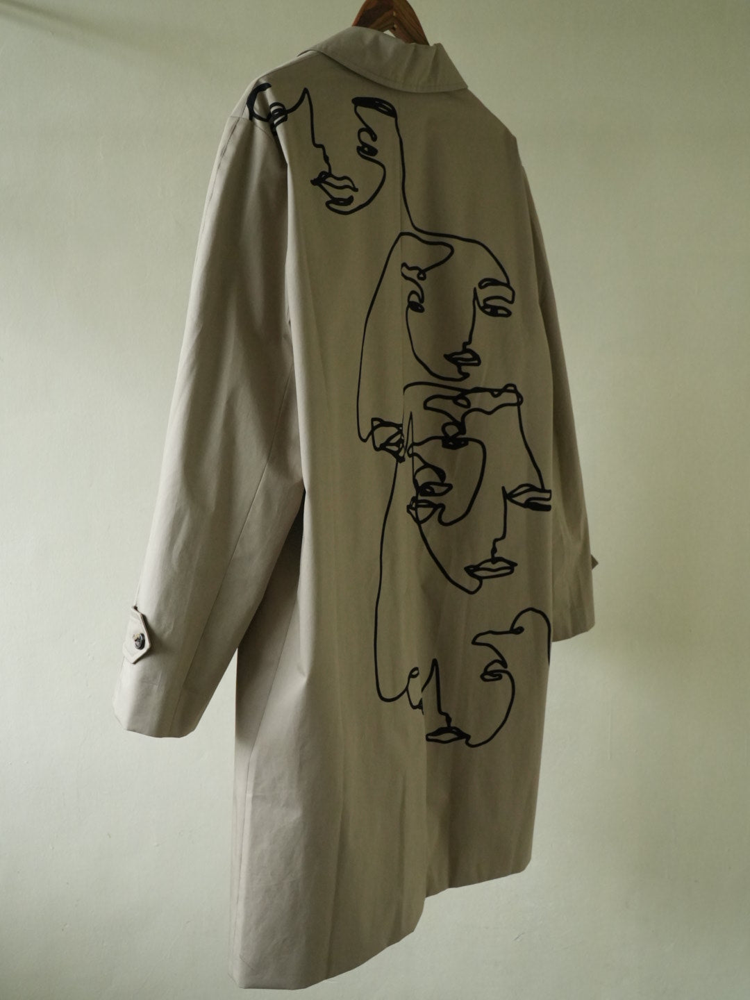 Celine Printed Cotton-Gabardine Trench Coat In Neutrals