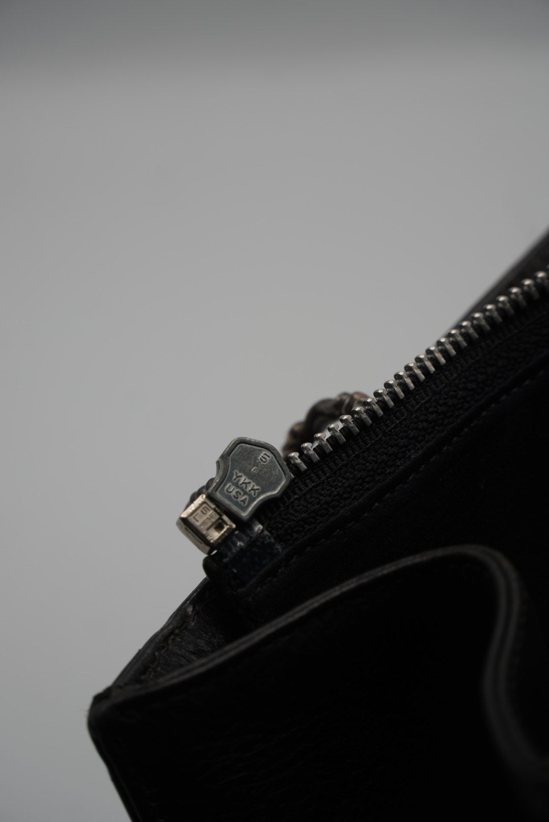 Chrome Hearts 90s Grained Calfskin Fleur De Lis Leather Bag