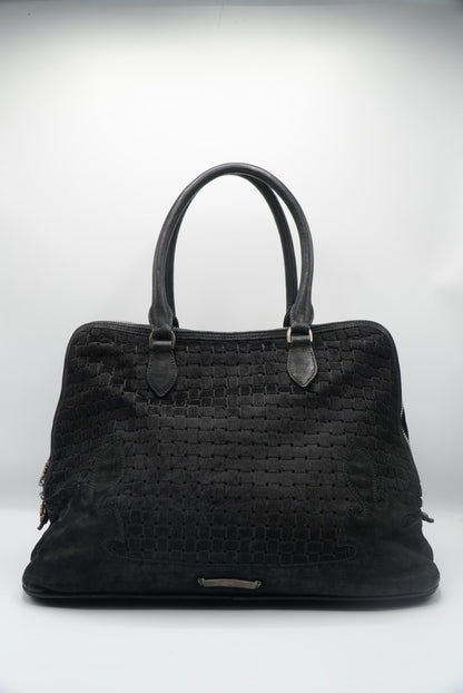 Chrome Hearts 90s Ponyhair Dagger Embelished Woven Handbag