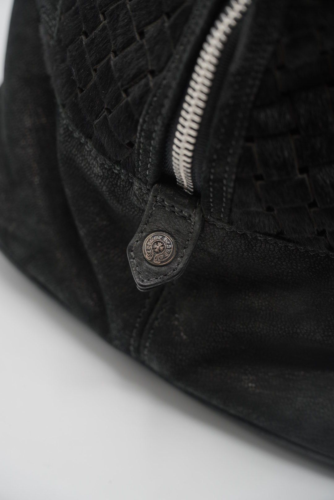 Chrome Hearts 90s Ponyhair Dagger Embelished Woven Handbag