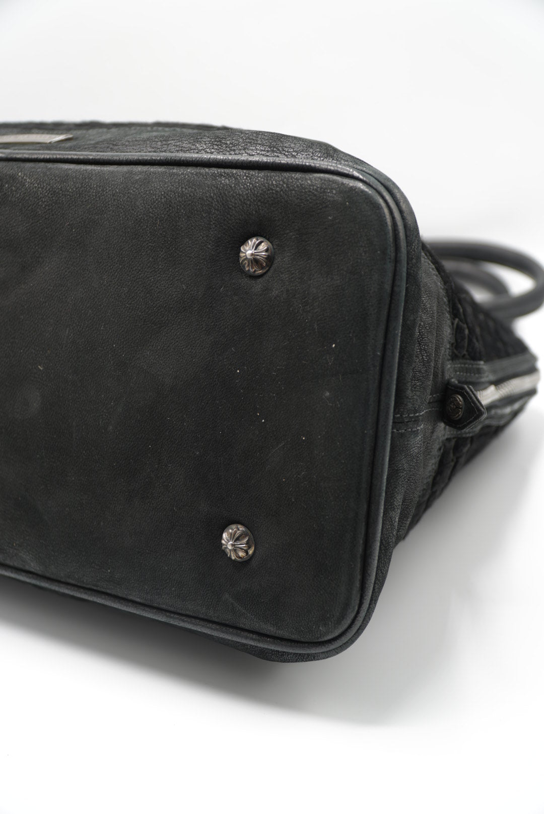 Chrome Hearts 90s Ponyhair Dagger Embelished Woven Handbag