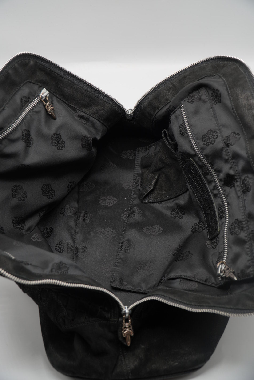 Chrome Hearts 90s Ponyhair Dagger Embelished Woven Handbag