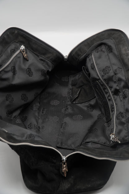 Chrome Hearts 90s Ponyhair Dagger Embelished Woven Handbag