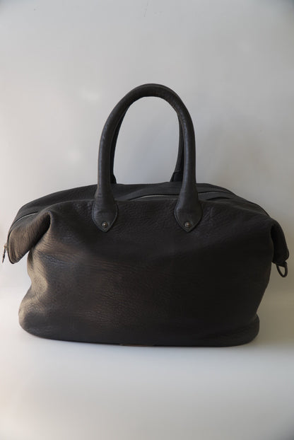 Rare 90s - Big Dagger Embellished Leather Duffle Bag