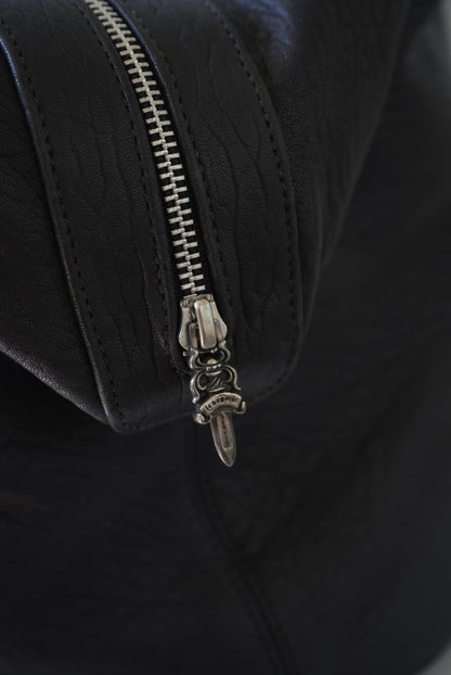 Rare 90s - Big Dagger Embellished Leather Duffle Bag