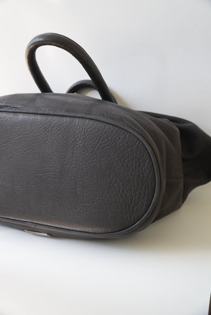 Rare 90s - Big Dagger Embellished Leather Duffle Bag