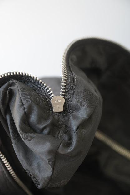 Rare 90s - Big Dagger Embellished Leather Duffle Bag