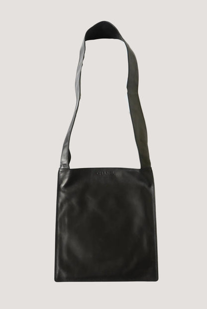 Chanel Black Leather Shoulder Bag