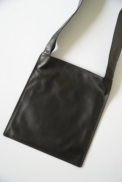 Chanel Black Leather Shoulder Bag