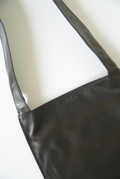 Chanel Black Leather Shoulder Bag