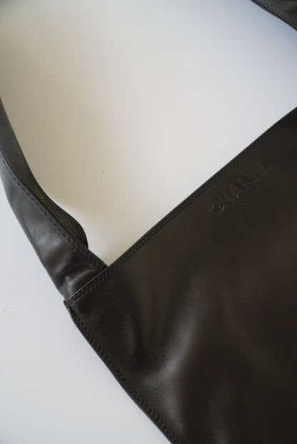 Chanel Black Leather Shoulder Bag