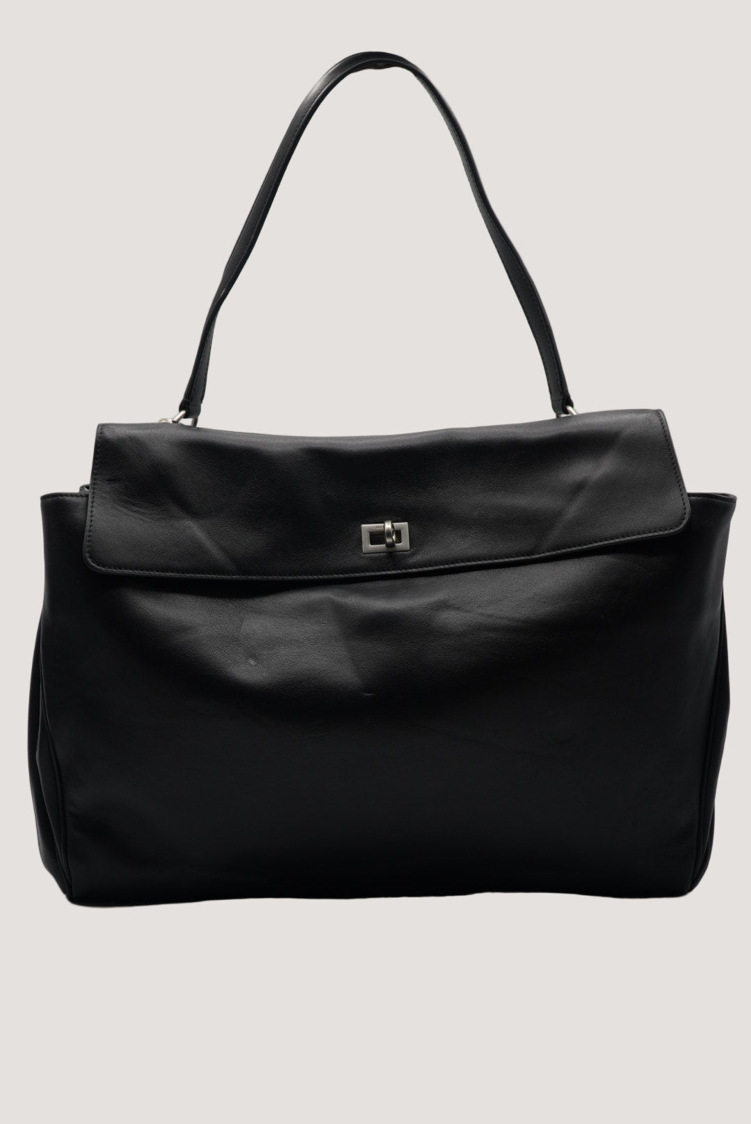 Balenciaga Rodeo Large Leather Handbag