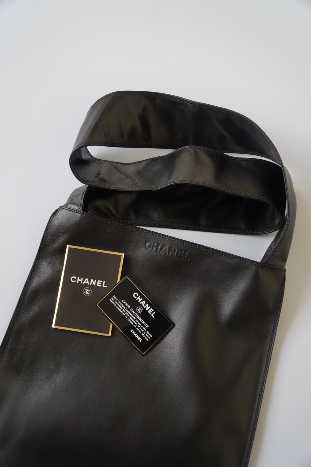 Chanel Black Leather Shoulder Bag