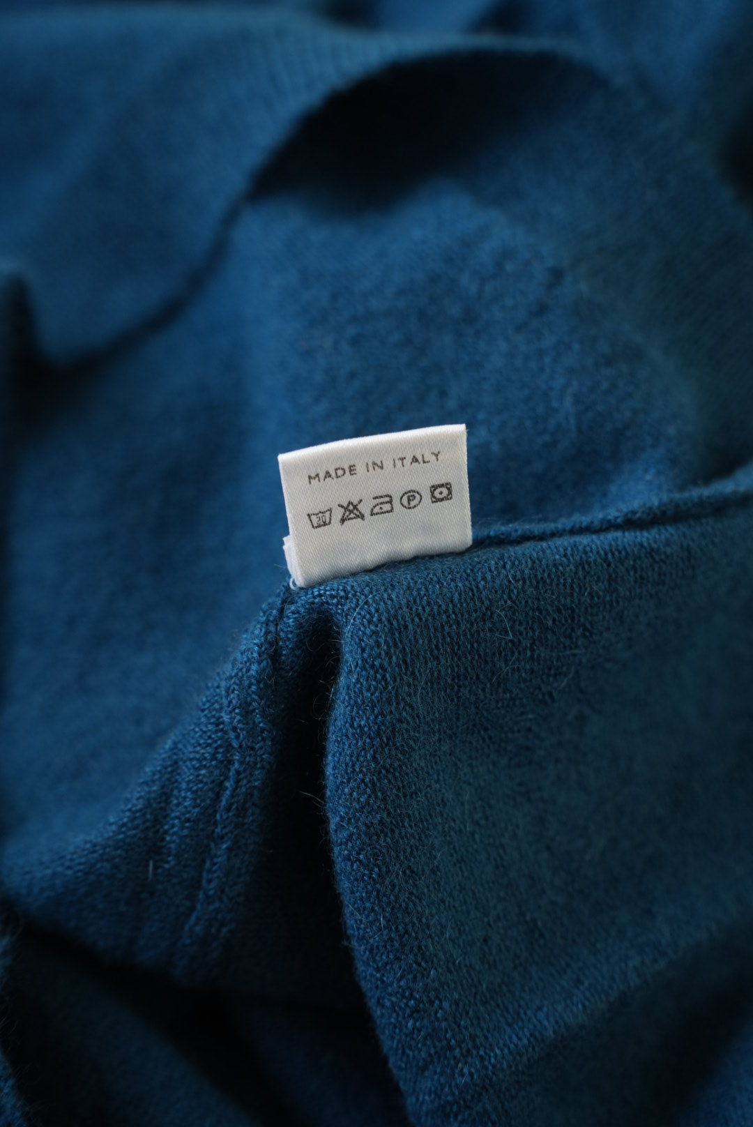 Loro Piana Blue Cashmere Polo Shirt