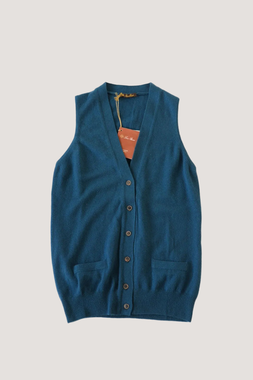 Loro Piana Blue Cashmere Vest