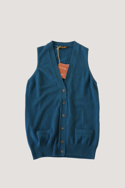 Loro Piana Blue Cashmere Vest