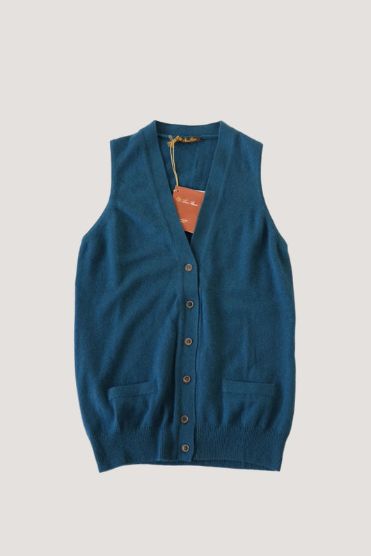 Loro Piana Blue Cashmere Vest