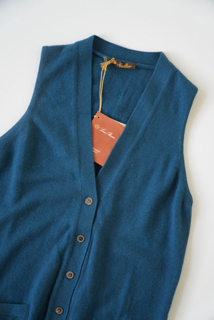 Loro Piana Blue Cashmere Vest