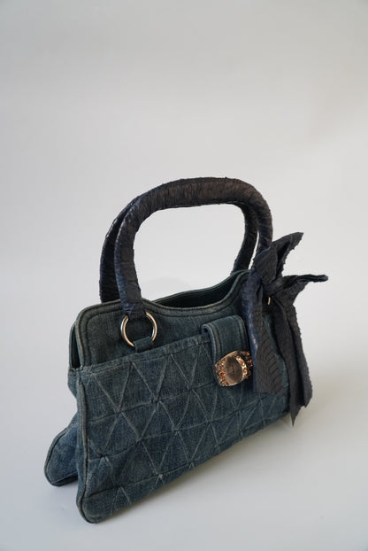 Miu Miu Denim Handle Bag