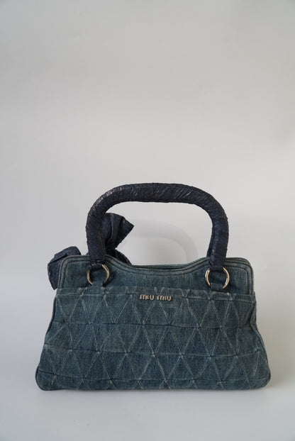 Miu Miu Denim Handle Bag