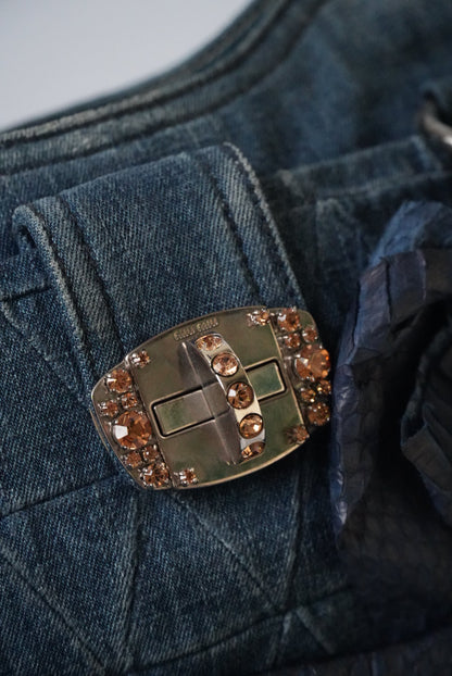 Miu Miu Denim Handle Bag