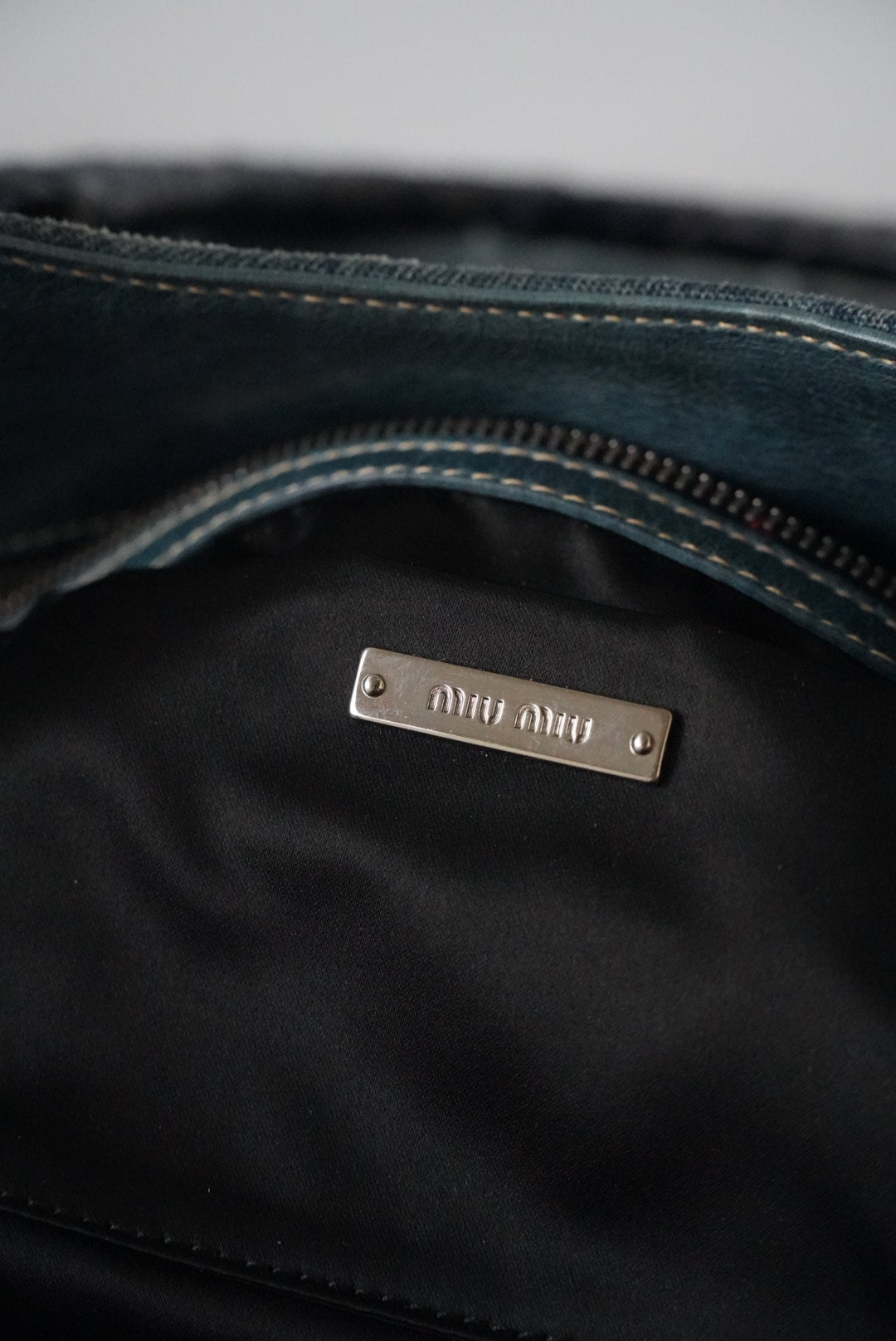 Miu Miu Denim Handle Bag