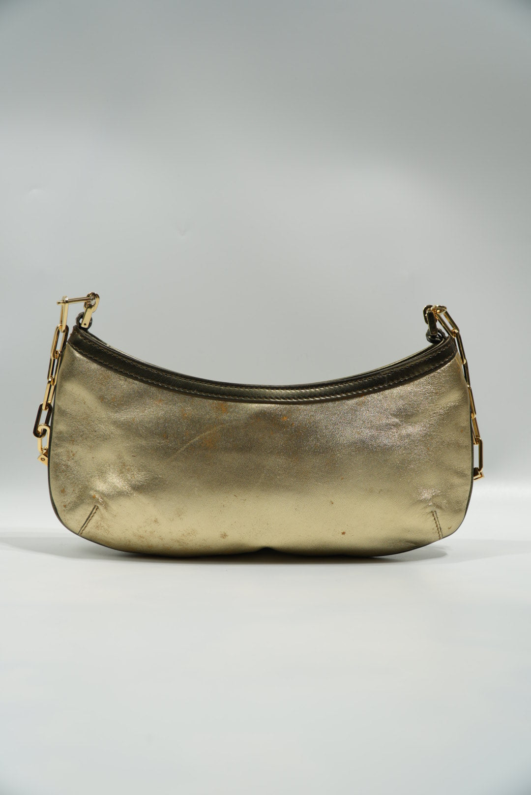 Gucci by Tom Ford Gold Tiger Head Shoulder Bag