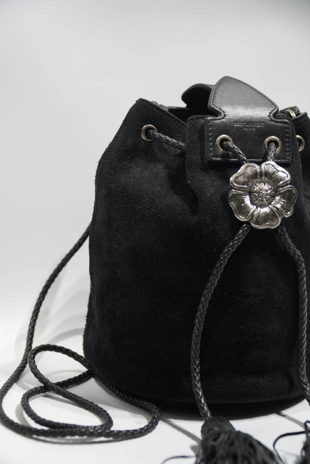 Saint Laurent Anja Suede Shoulder Bag