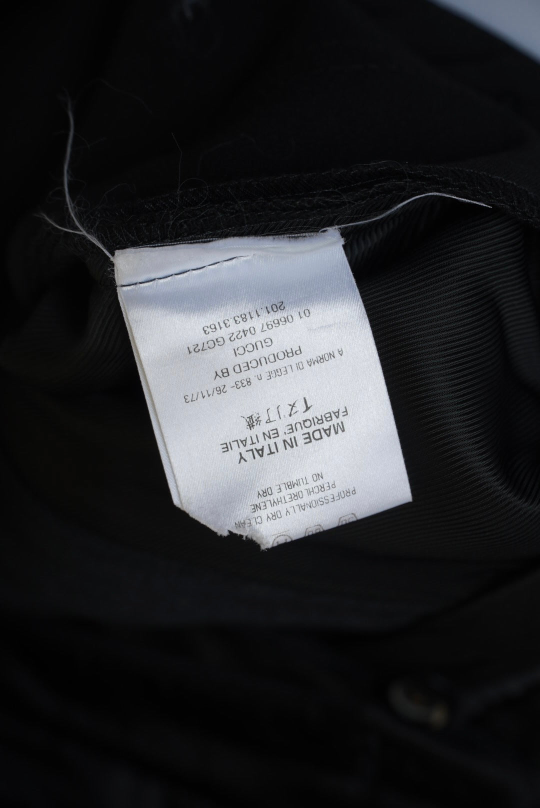 Gucci by Tom Ford FW 2001 Runway Leather & Wool Zipper Pants