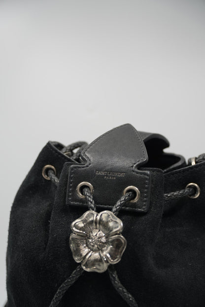 Saint Laurent Anja Suede Shoulder Bag