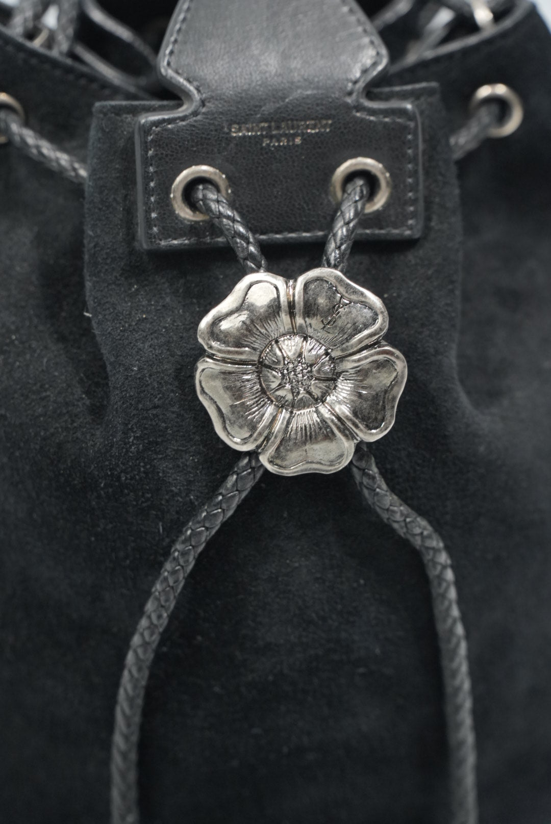 Saint Laurent Anja Suede Shoulder Bag