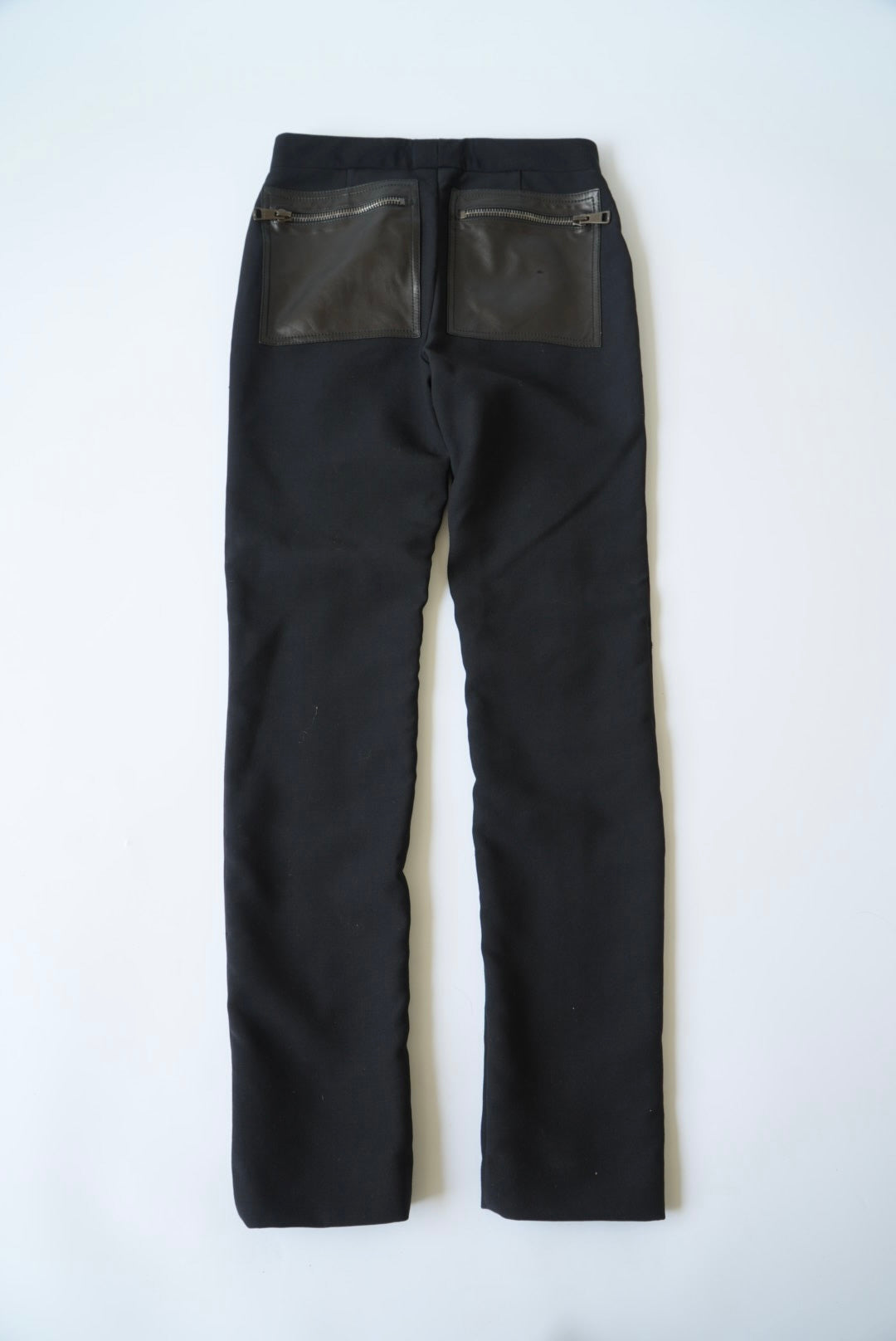 Gucci by Tom Ford FW 2001 Runway Leather & Wool Zipper Pants