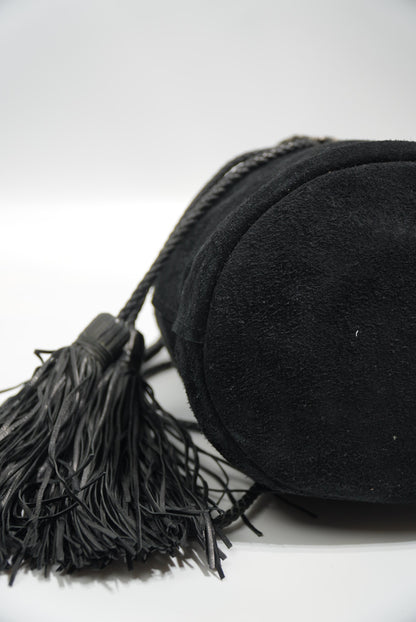 Saint Laurent Anja Suede Shoulder Bag