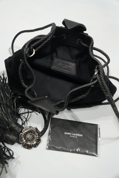 Saint Laurent Anja Suede Shoulder Bag