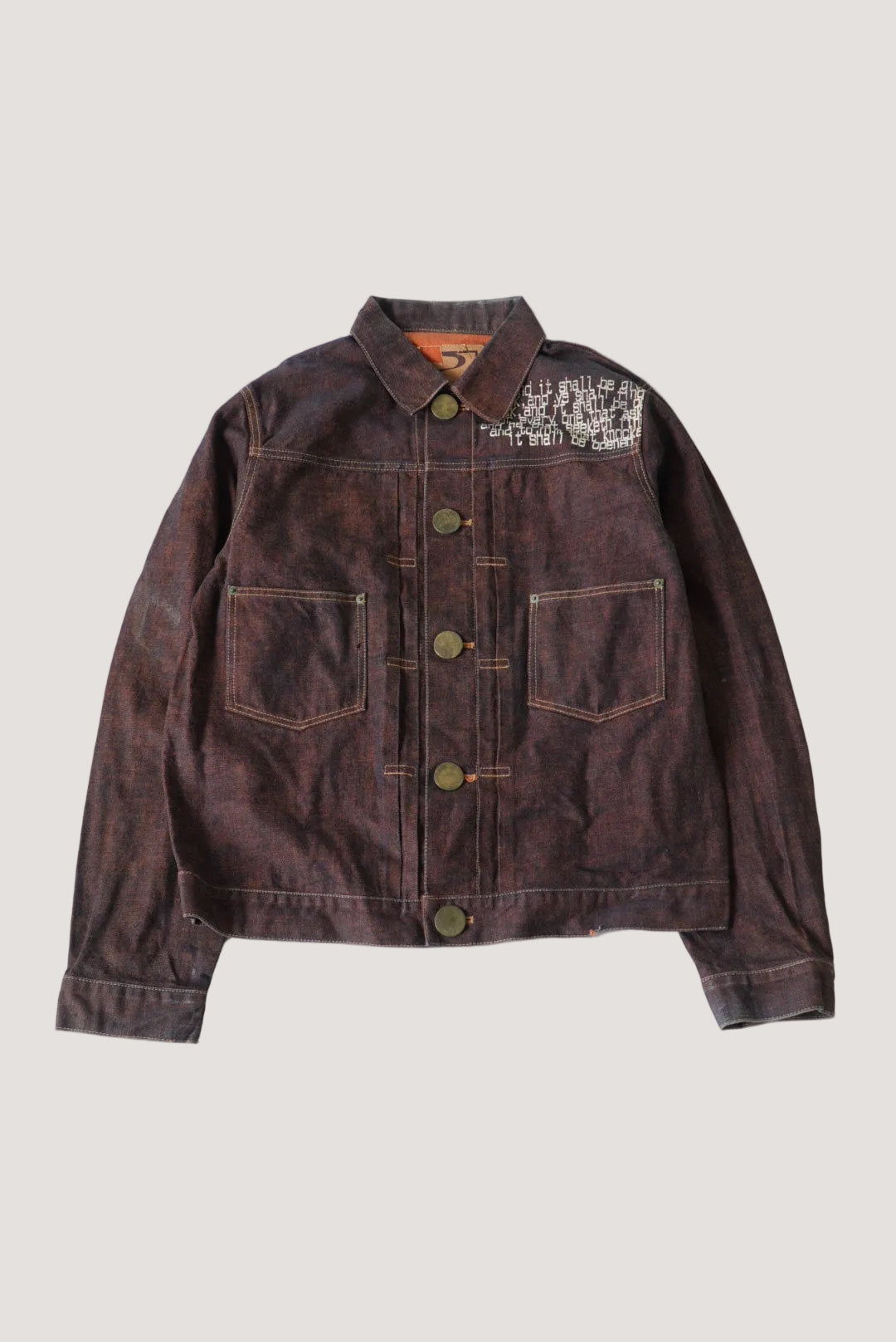 Beauty Beast 1998 Orange Denim Jacket