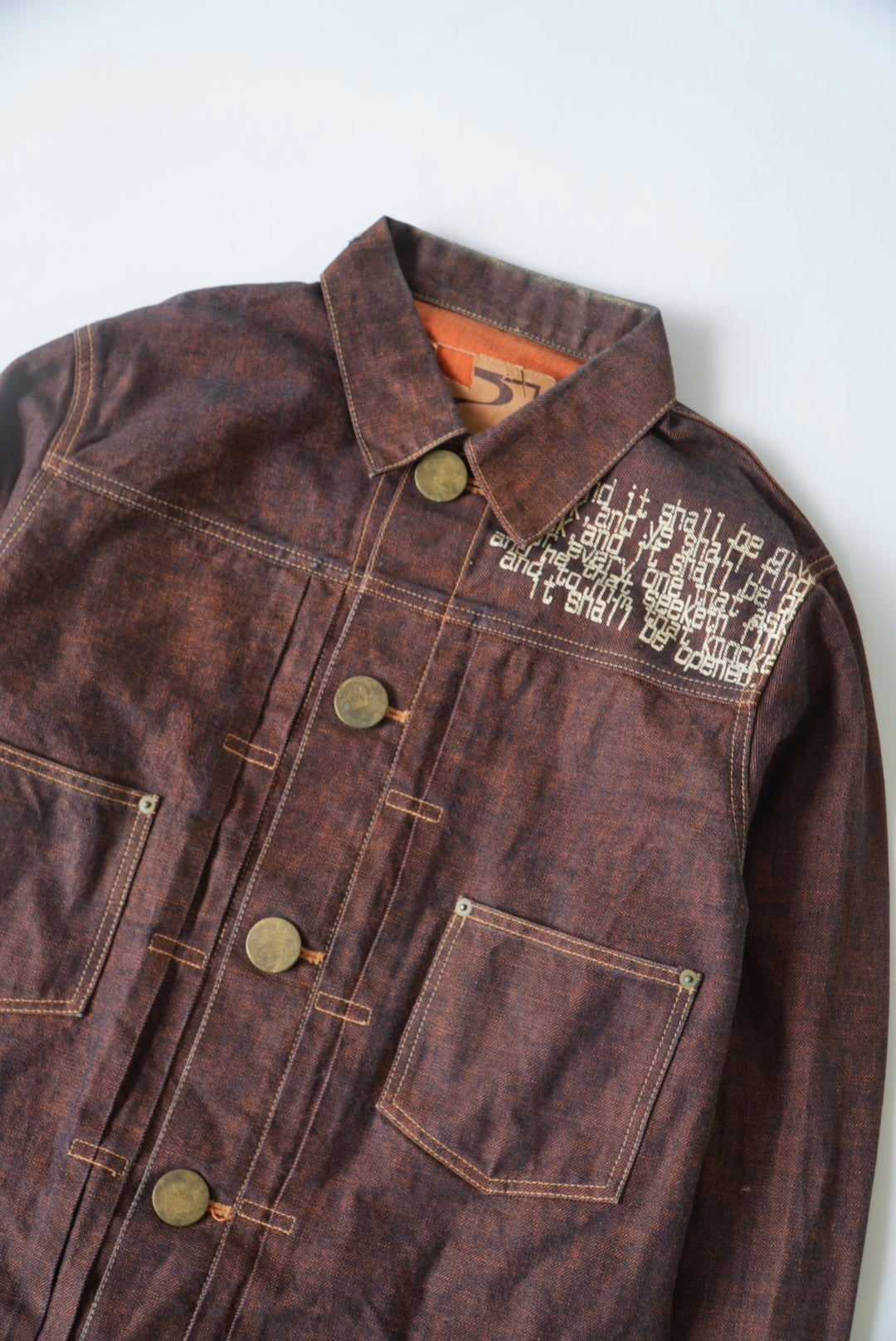 Beauty Beast 1998 Orange Denim Jacket