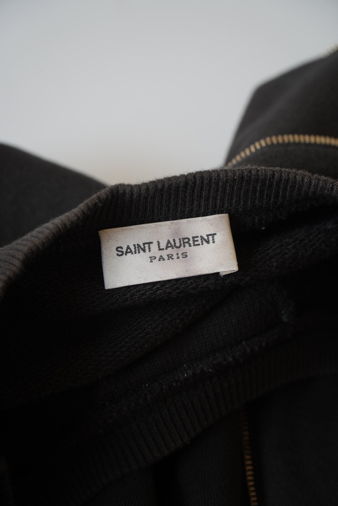 Saint Laurent Black Sweater Zip Design