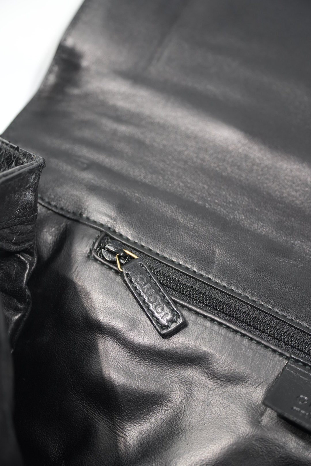 Gucci by Tom Ford Black Python Bamboo Top Handle Bag