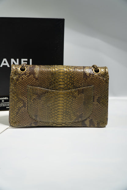 Chanel Limited Gold Python 226 Classic Reissue 2.55 Flap Bag